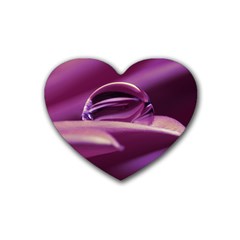 Waterdrop Drink Coasters 4 Pack (heart)  by Siebenhuehner