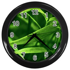 Bamboo Wall Clock (black) by Siebenhuehner