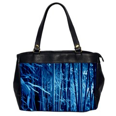 Blue Bamboo Oversize Office Handbag (one Side) by Siebenhuehner