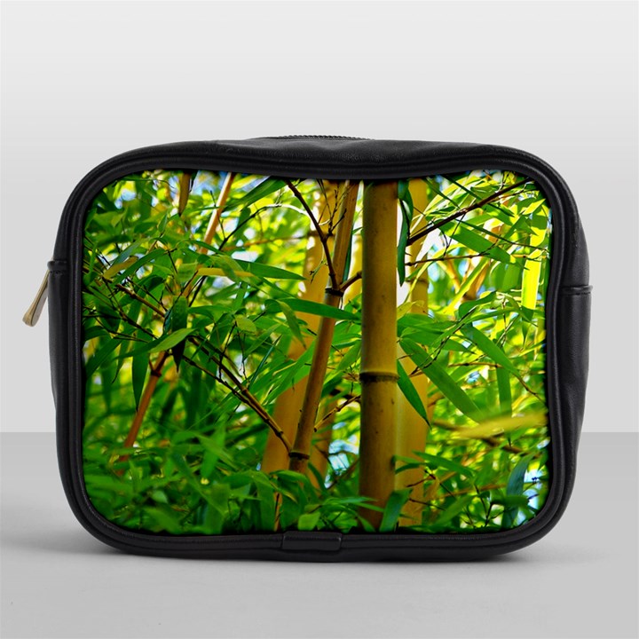 Bamboo Mini Travel Toiletry Bag (One Side)