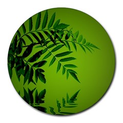 Leaf 8  Mouse Pad (round) by Siebenhuehner