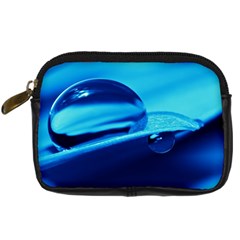 Waterdrops Digital Camera Leather Case by Siebenhuehner