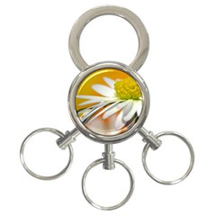 Daisy With Drops 3-ring Key Chain by Siebenhuehner