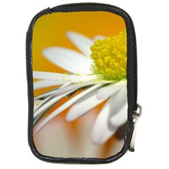 Daisy With Drops Compact Camera Leather Case by Siebenhuehner