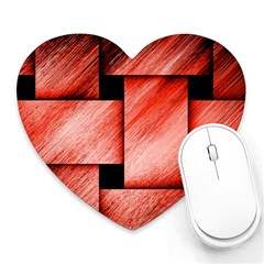 Modern Art Mouse Pad (heart) by Siebenhuehner