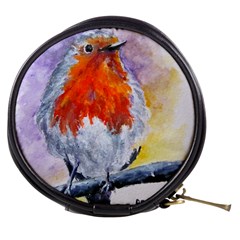 Robin Red Breast Mini Makeup Case by ArtByThree