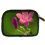 Campanula Close Up Digital Camera Leather Case Back