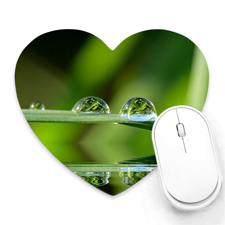 Waterdrops Mouse Pad (Heart)