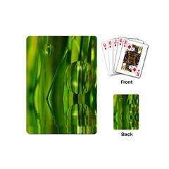 Green Bubbles  Playing Cards (mini) by Siebenhuehner