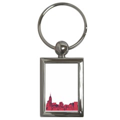 Skyline Key Chain (rectangle) by PaolAllen