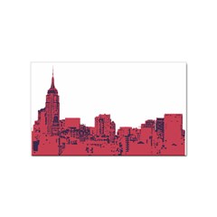 Skyline Sticker (rectangle) by PaolAllen