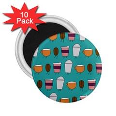 Time For Coffee 2 25  Button Magnet (10 Pack) by PaolAllen