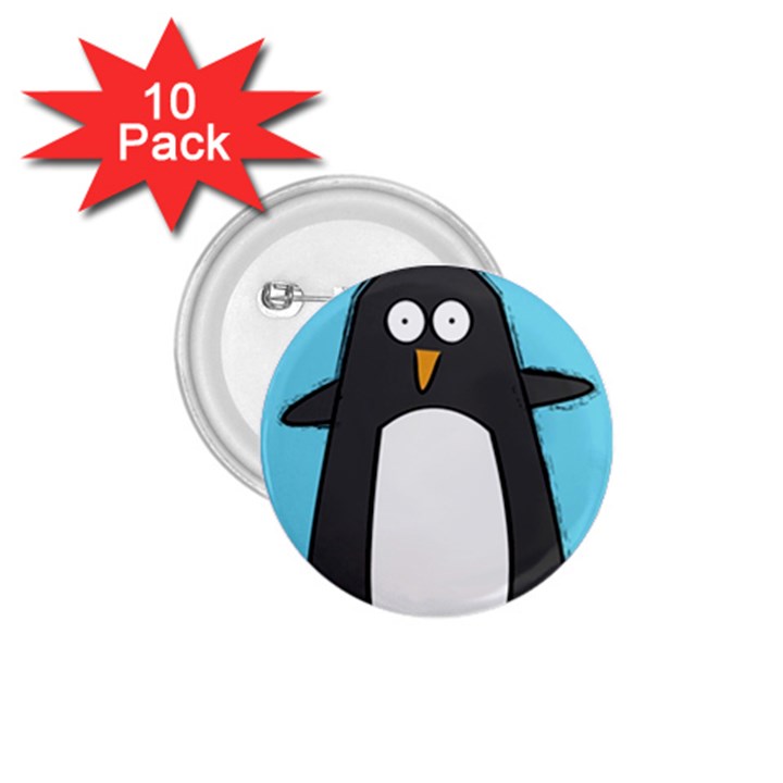 Hello Penguin 1.75  Button (10 pack)