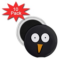 Penguin Close Up 1 75  Button Magnet (10 Pack) by PaolAllen