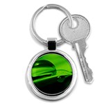 Green Drop Key Chain (Round) Front