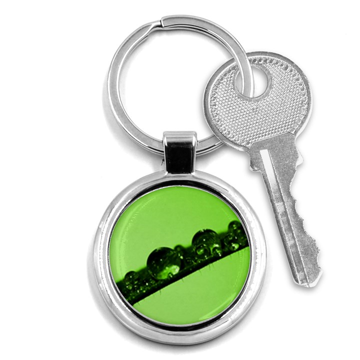 Green Drops Key Chain (Round)