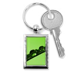 Green Drops Key Chain (Rectangle) Front