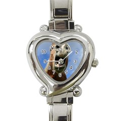 Haflinger  Heart Italian Charm Watch  by Siebenhuehner