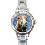 Haflinger  Round Italian Charm Watch Front