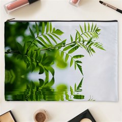 Leafs With Waterreflection Cosmetic Bag (xxxl) by Siebenhuehner