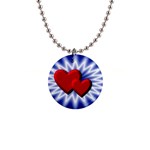 Love Button Necklace Front