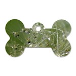 Dandelion Dog Tag Bone (Two Sided) Front