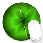 Waterdrops 8  Mouse Pad (Round) Front