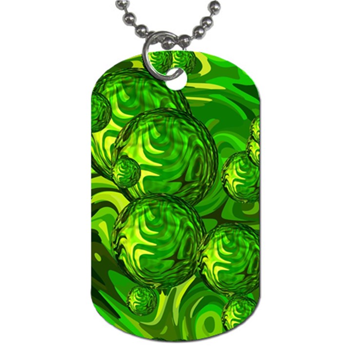 Green Balls  Dog Tag (One Sided)