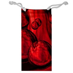 Red Bubbles Jewelry Bag by Siebenhuehner