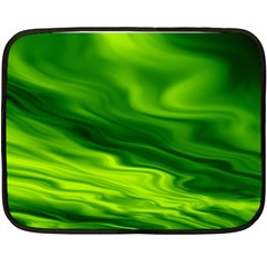 Green Mini Fleece Blanket (two Sided) by Siebenhuehner