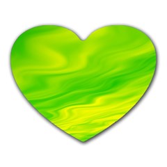 Green Mouse Pad (heart) by Siebenhuehner