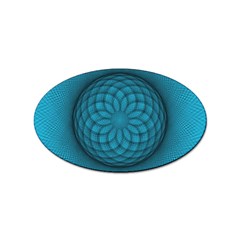 Spirograph Sticker (oval) by Siebenhuehner