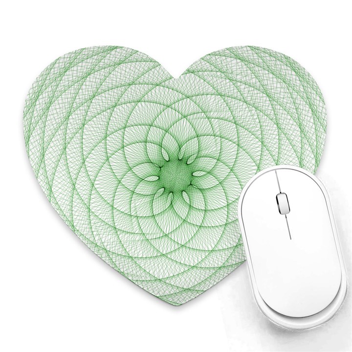 Spirograph Mouse Pad (Heart)