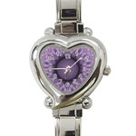 Mandala Heart Italian Charm Watch  Front