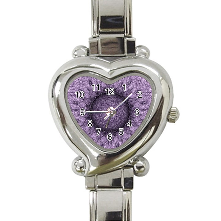 Mandala Heart Italian Charm Watch 