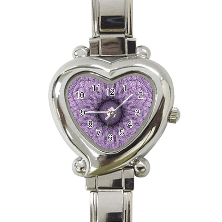 Mandala Heart Italian Charm Watch 