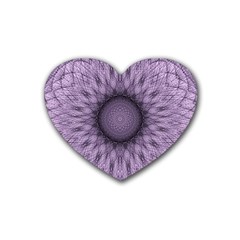 Mandala Drink Coasters 4 Pack (heart)  by Siebenhuehner