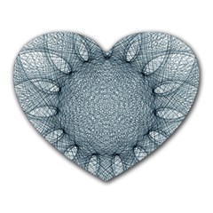 Mandala Mouse Pad (heart) by Siebenhuehner