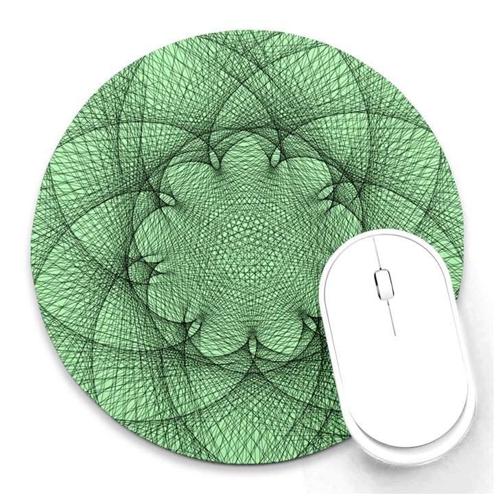 Spirograph 8  Mouse Pad (Round)