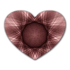 Spirograph Mouse Pad (heart) by Siebenhuehner