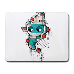 Muscle Cat Small Mouse Pad (rectangle) by Randyotter