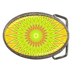 Mandala Belt Buckle (oval) by Siebenhuehner