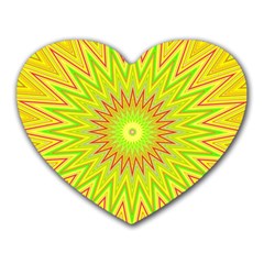 Mandala Mouse Pad (heart) by Siebenhuehner