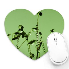 Mint Drops  Mouse Pad (heart) by Siebenhuehner