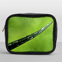 Green Drops Mini Travel Toiletry Bag (one Side) by Siebenhuehner