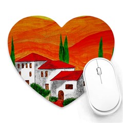 Mediteran Mouse Pad (heart) by Siebenhuehner