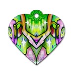 Graffity Dog Tag Heart (Two Sided) Back