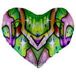 Graffity 19  Premium Heart Shape Cushion Front