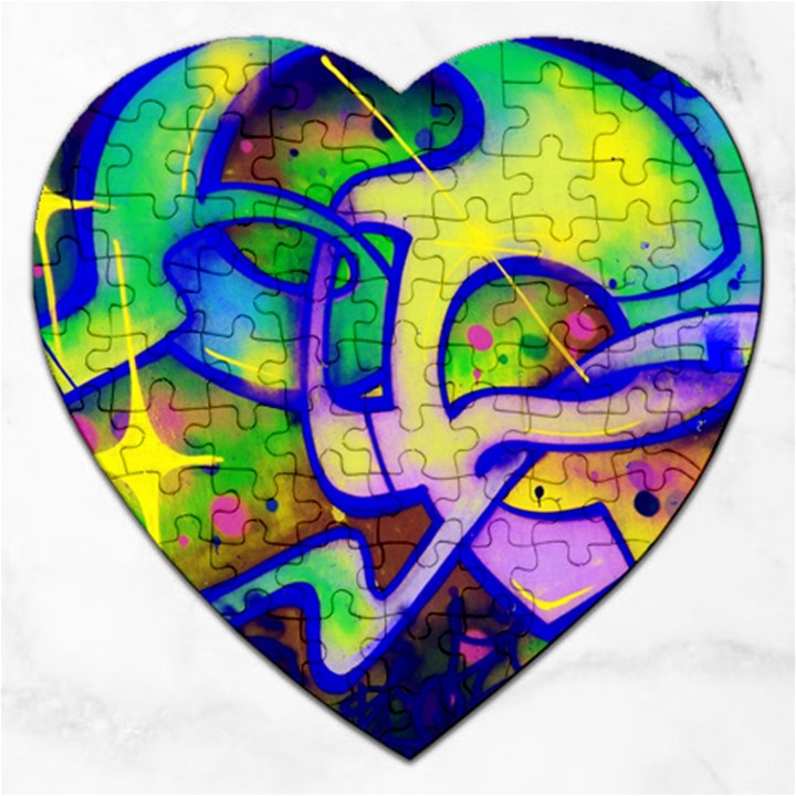 Graffity Jigsaw Puzzle (Heart)