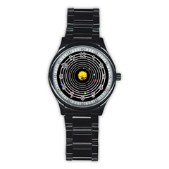 Solar System Sport Metal Watch (black) by PaolAllen2